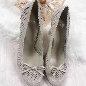 Stuart Weitzman Perforated Heeled Shoes Size 6